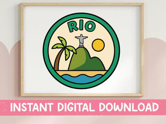 Rio De Janeiro Travel Badge Sticker